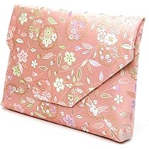 Amazon｜茶道具 数寄屋袋 すきやぶくろ 正絹 (柳桜に花の丸